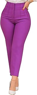 Kubsid Womens Straight Leg Dress Pants 2026 High Waisted Stretchy Work Business Casual Pants Office Trousers with Pockets