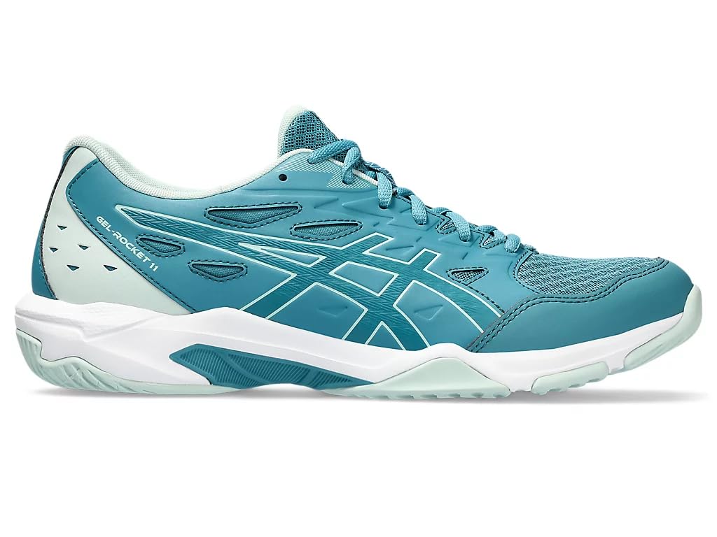 ASICS Men's Gel-Rocket 11 Volleyball Shoes, Peacoat/Shocking Orange
