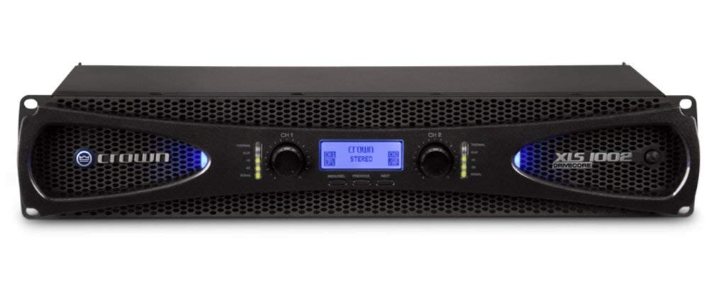 Crown XLS1002 Two-channel, 350W at 4Ω Power Amplifier (Renewed)