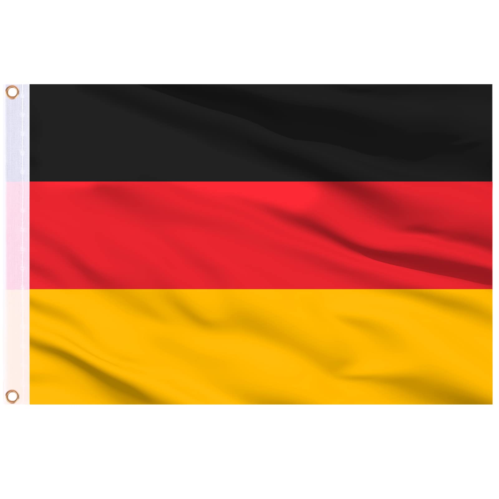 AhfuLife 4pcs Germany Flag, 150 x 90 cm, Germany Flag, Double Sided with Brass E