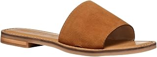 Geox Women's D Maddalusiac L Slide Sandal, Camel, 38.5 EU