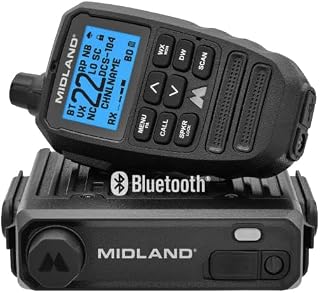 Midland MXT295 15W MicroMobile GMRS Two-Way Radio with Bluetooth Mic | Wireless Bluetooth Mic, IP67 Waterproof, 99 Channels, 8 Repeater Channels, PA and Intercom, NOAA Weather Alert