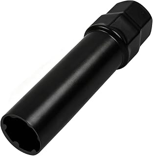 ANFTDCO 10 Car Spline Lug Nut Key, 17/19mm Hex Drive Heavy-Duty Vehicle Lug Nut Socket Remover Tool, Automotive Wheel Lock Remover Replacement Accessories, Universal for SUV RV Truck