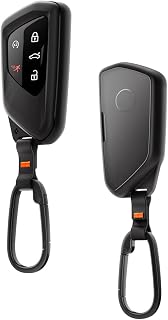 Spigen Sleek Tough Key Fob Cover with Carabiner Designed for Volkswagen | [1 Pack] Compatible with Golf ID4 Tiguan Atlas Smart Key Fobs