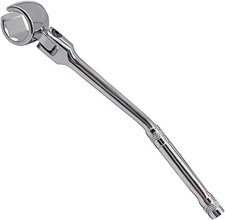 JEUCLEL 7/8" 22mm O2 Oxygen Sensor Wrench, 6-Point Socket Head Spanner | Contour Handle, Flexible Head, Universal Auto Maintenance Socket Tool, Removal &amp; Install, Cr-V Steel