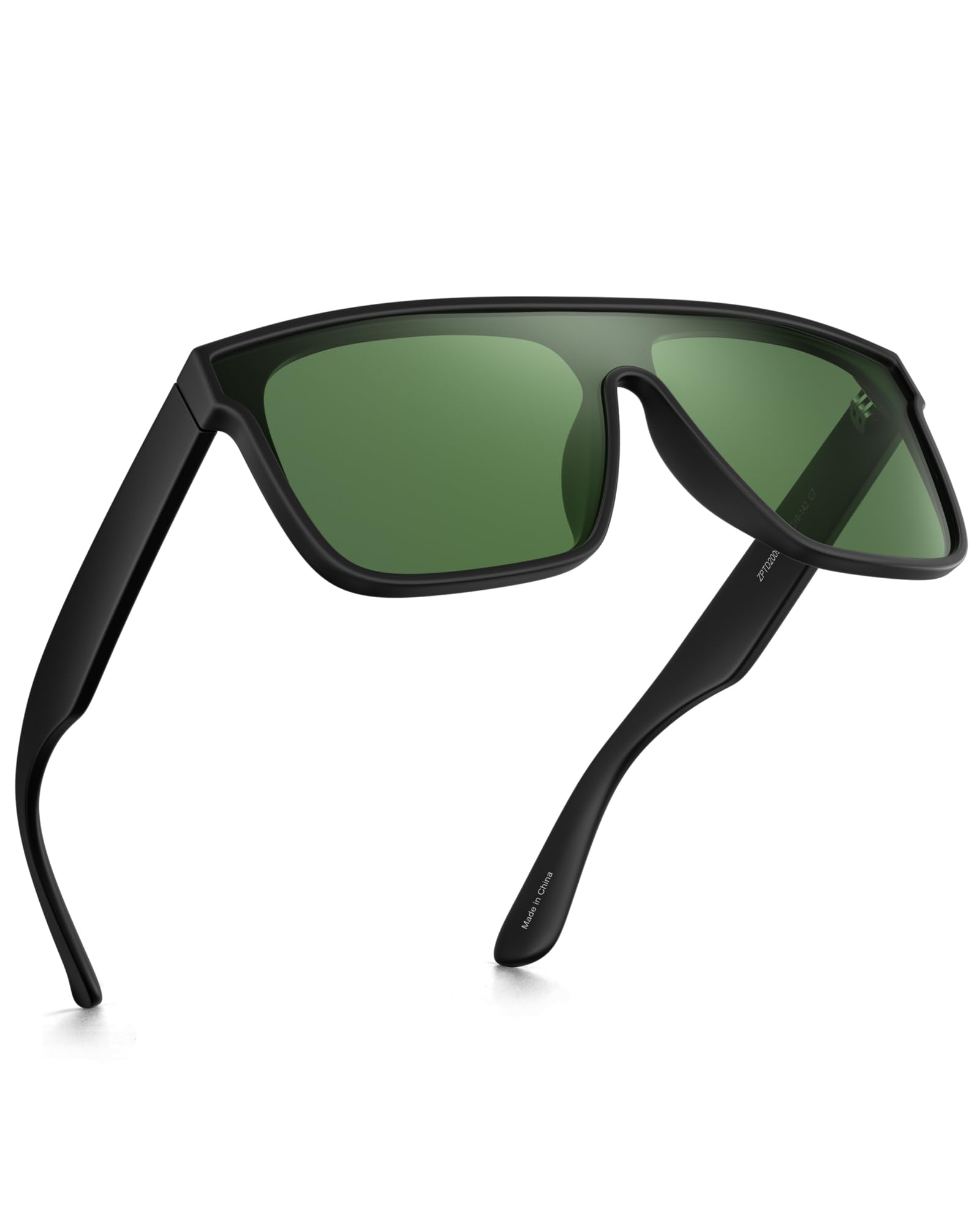 GLINDAR Polarized Shield Sonnenbrille für Männer Square Flat Top Sportbrille
