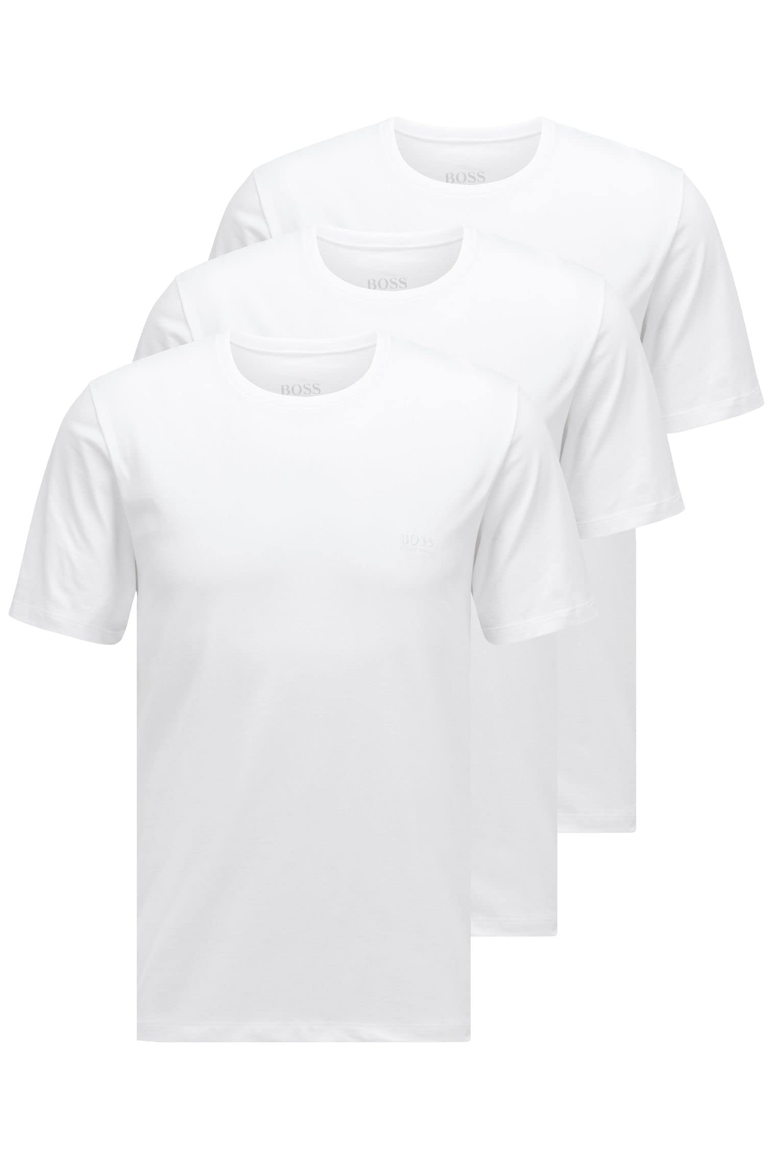 Boss Tshirt RN 3p Classic 10243514 01 Men's T-Shirt (Pack of 3)