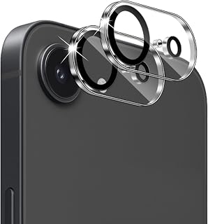 2 Pieces for iPhone 16e/iPhone 17e Camera Lens Protector, 9H Hardness Anti-scratch Anti-fall HD Film Anti-Scratch Tempered Glass Camera Protector
