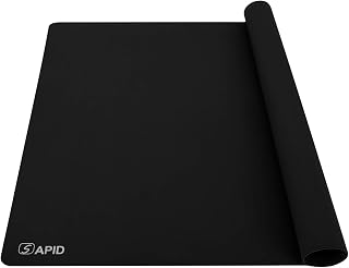 Sapid Large Silicone Sheet for Crafts Thick Silicone Jewelry Casting Mats | Extra Large&Thick Nonstick Nonslip Silicon Mat for Epoxy Resin, Art Painting, Heat- Resistance Counter Mat (20"x27.9", Black)