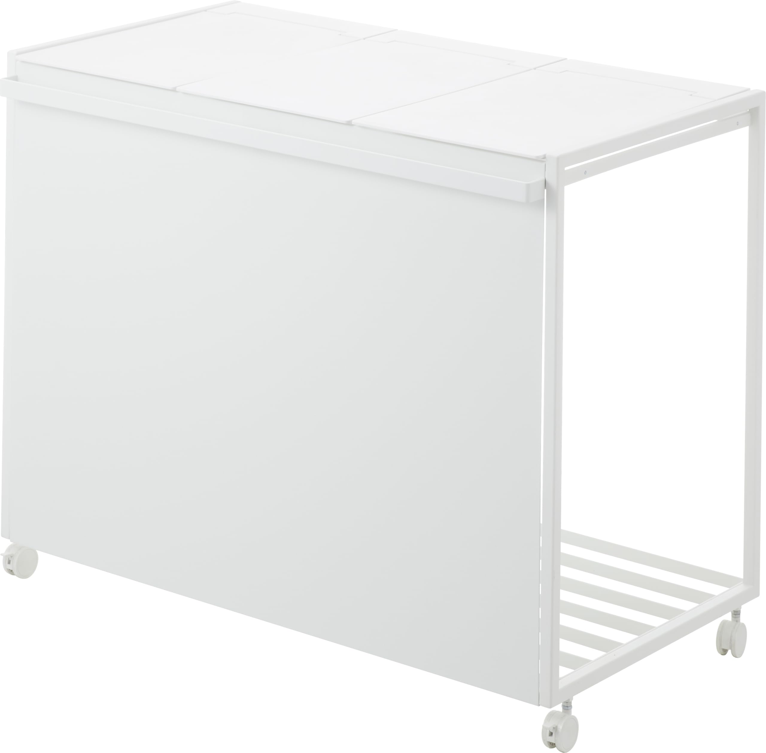 Yamazaki 1822 Dust Wagon with Lid, Blind Sorting, 11.7 gal (45 L), 3 Compartment