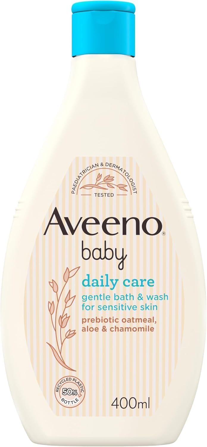 Aveeno Baby Daily Care Gentle Bath & Wash for Sensitive Skin (1 x 400ml) | Tear-