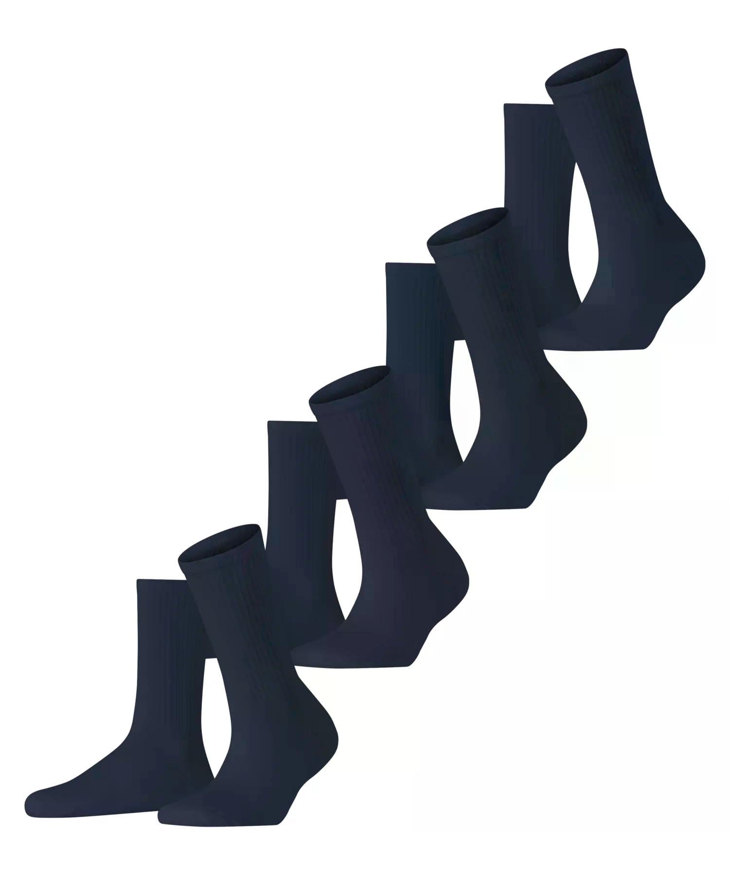 ESPRIT femme Basic Tennis 4-Pack chaussettes coton respirant
