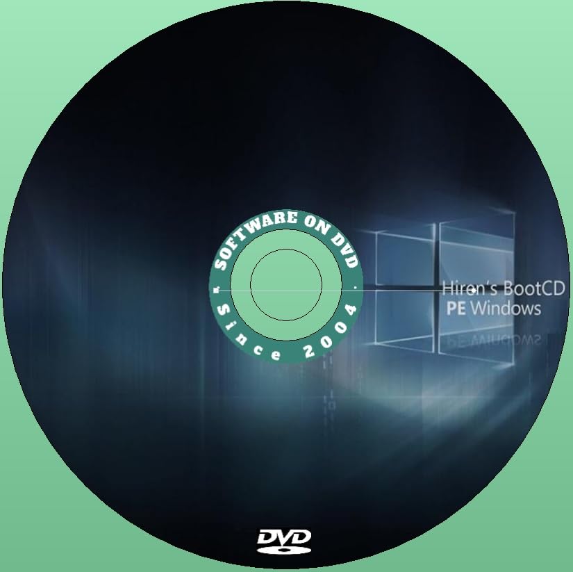 Hirens Boot CD PE Emergency Repair Diagnostic Boot Disk for Windows on DVD