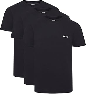 DKNY Giants Pack T-Shirts Men Short Sleeve | 100% Breathable Cotton |