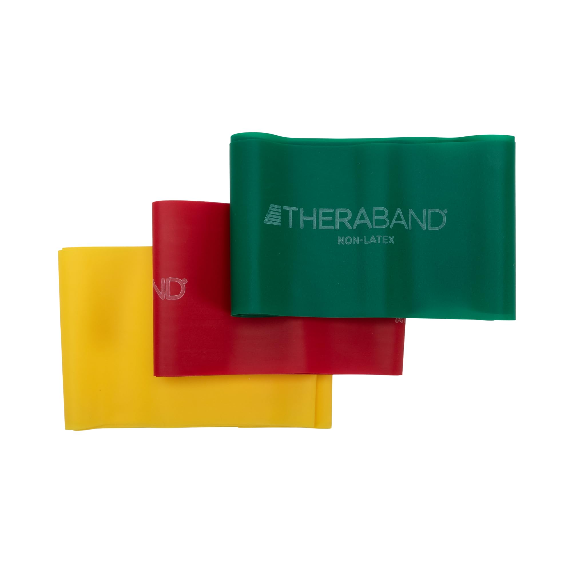TheraBand Resistance Bands Set, Non-Latex Elastic Band for Upper/Lower Body Exer