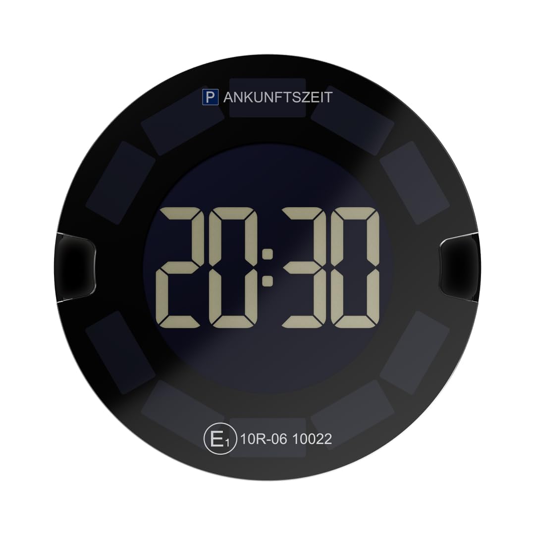 OOONO P-DISC 3 - Electronic Parking Disc Solar with Approval for Car - Automatic