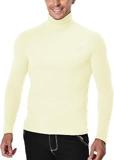 MEETYOO Men’s Base Layer Shirt Breathable Functional Top Long Sleeve T-Shirt Sports Gear Fitness for Running Gym Workout