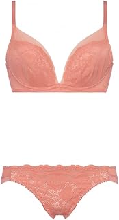 Amo Style DeepV Women's Bra & Panties Set 2 Classical Lace
