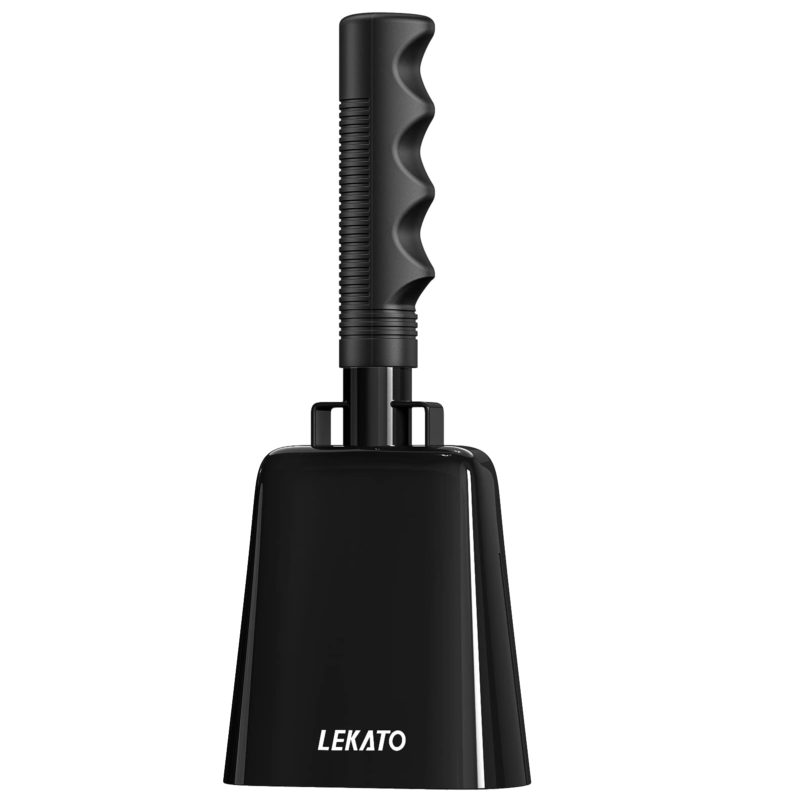 8 Inch Steel Cow Bell with Handle, Cheering bell for Sporting Events, Noise Make