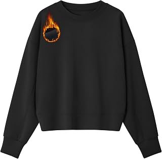 G4Free Smoofit Women's Fleece Sweatshirts Crewneck Long Sleeve Casual Tops