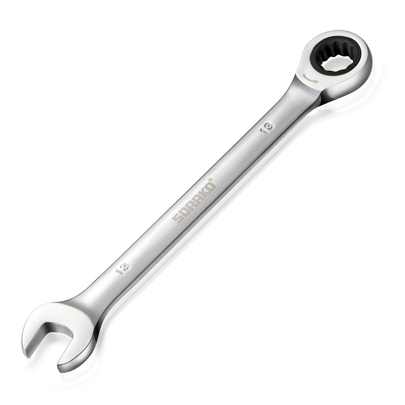 SORAKO Ratchet Spanner 13 mm | Combination Spanner Fixed Head Ratchet Spanner Co