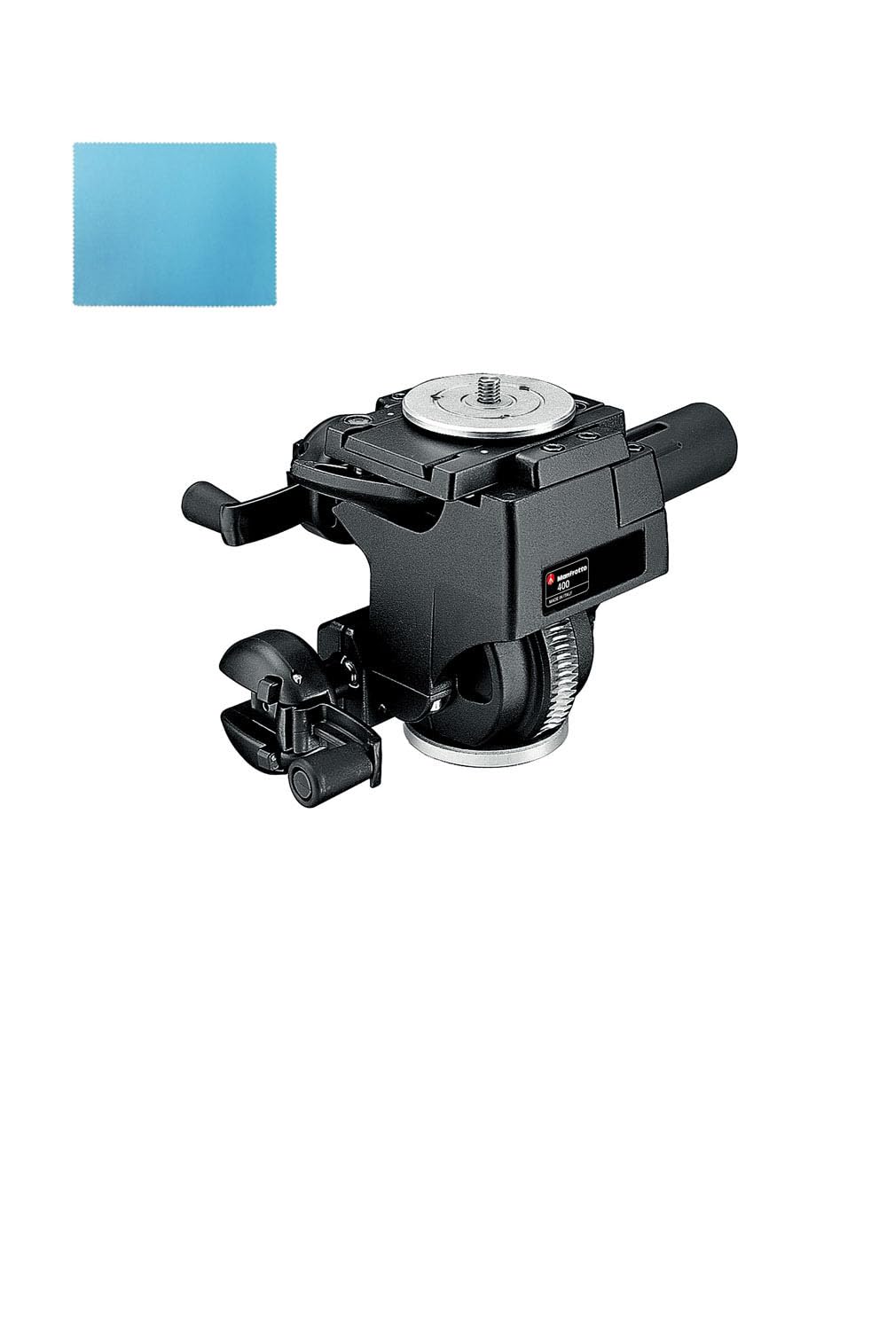 Manfrotto JP A00054BMN Geared Head with Cleaning Cloth, Weight 6.6 lbs (3 kg), L