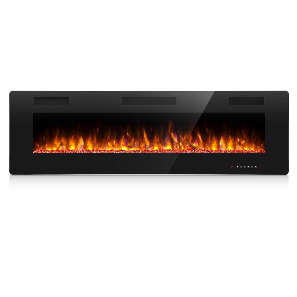 Antarctic Star 36 Inch Electric Fireplace in-Wall Recessed and Wall Mounted, Fir