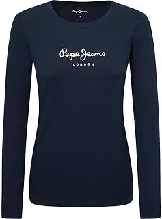Pepe Jeans New Virginia LS N Women's T-Shirt (Pack of 1)