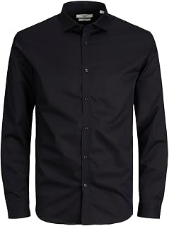 Jack & Jones Men's Jprblacardiff Shirt L/S Noos Long-Sleeved Shirt (Pack of 1)