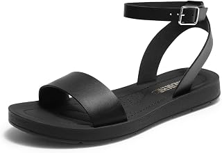 DREAM PAIRS Women's Ankle Strap Flat Sandals