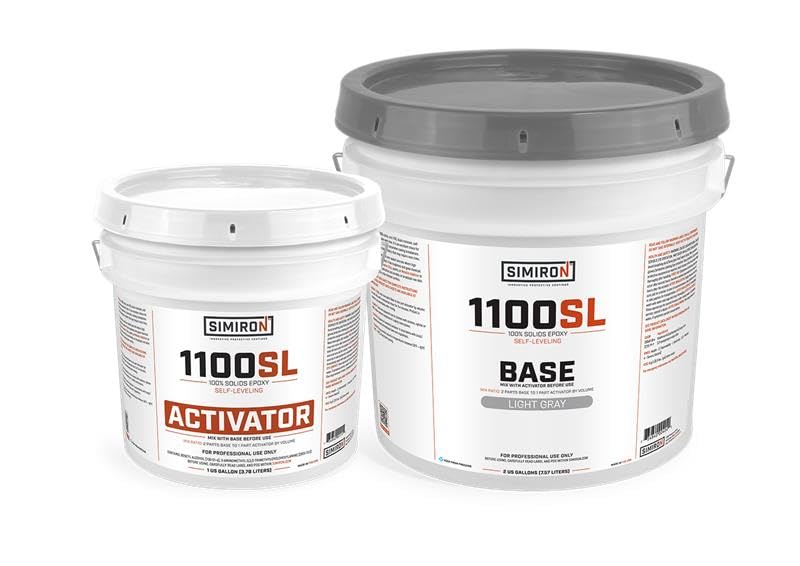 Simiron Epoxy Resin Coating 3 Gallon Kit - Light Gray - Standard Cure Speed - fo