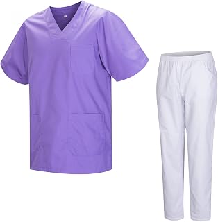 MISEMIYA Unisex Sanitary Uniform KZ-817-8312-WHITE