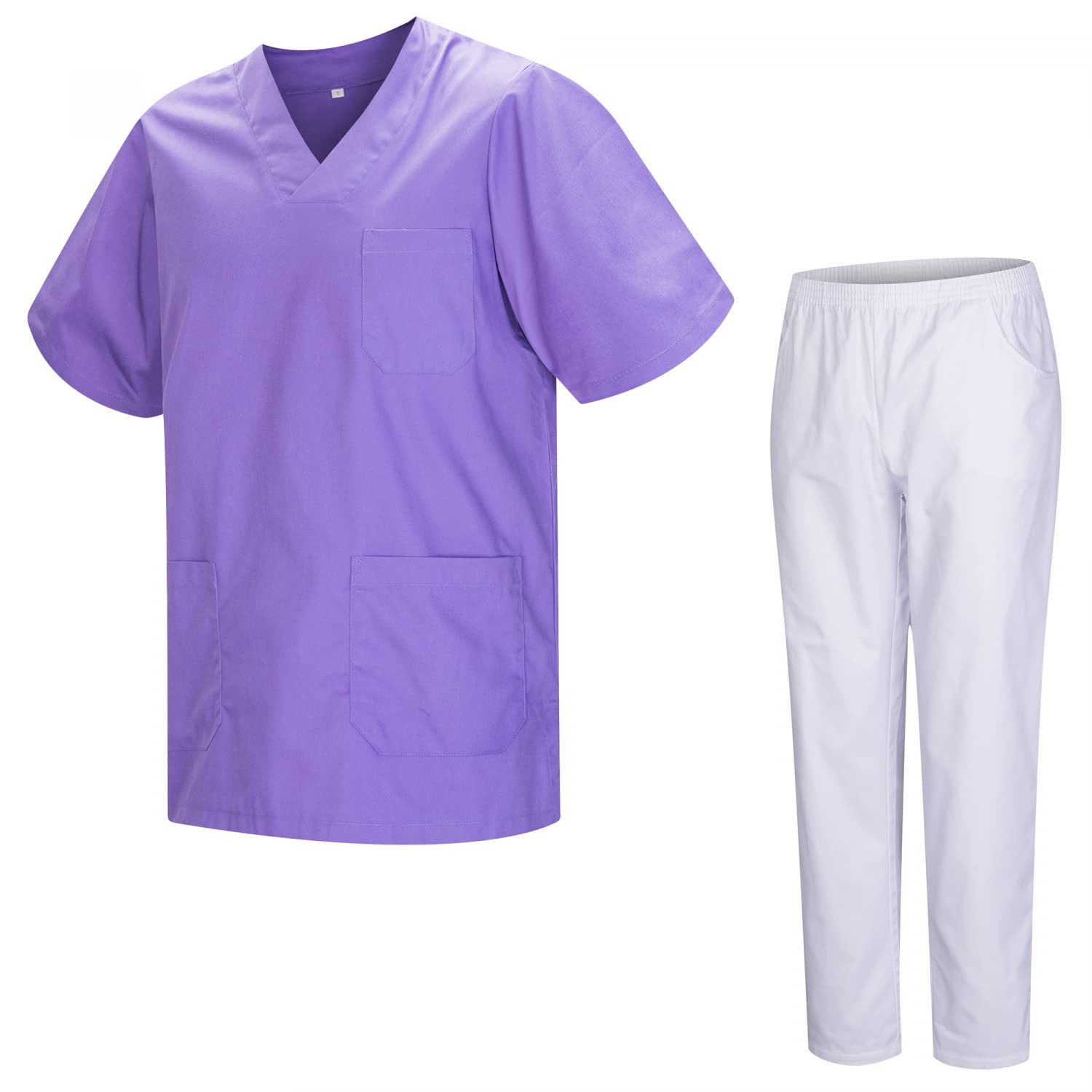 MISEMIYA Unisex Sanitary Uniform KZ-817-8312-WHITE