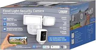 Feit Electric LED 1080P HD Smart Flood Light Security Camera (Renewed)