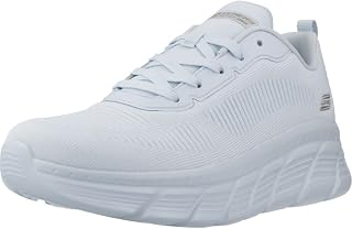 Skechers Women's Bobs Sport B Flex Flying High Sneaker, Light Blue, 9 Inch