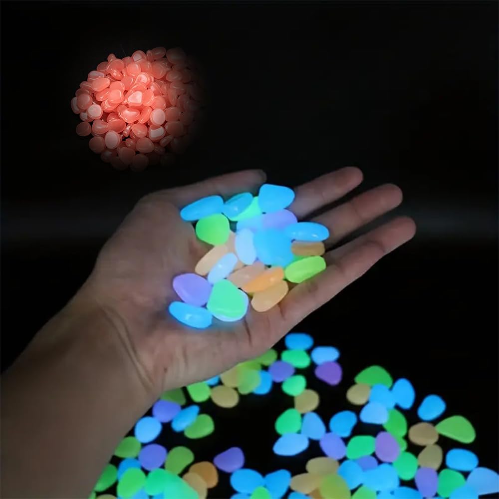 100 x Artificial Rhinestone Stones - Sparkling Decorative Stones for Vases, Aqua