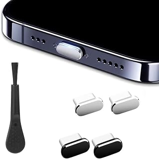 2 x USB C Port Dust Plug with 1 Cleaning Brush, Type C Charging Port Cover, USB-C Dust Plug Cover for Charging Port, Type C Port Protectors