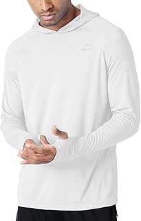 Willit Men's Sun Shirts UPF 50+ Protection Hoodie Rash Guard Shirt SPF UV Long Sleeve Fishing Outdoor Lightweight
