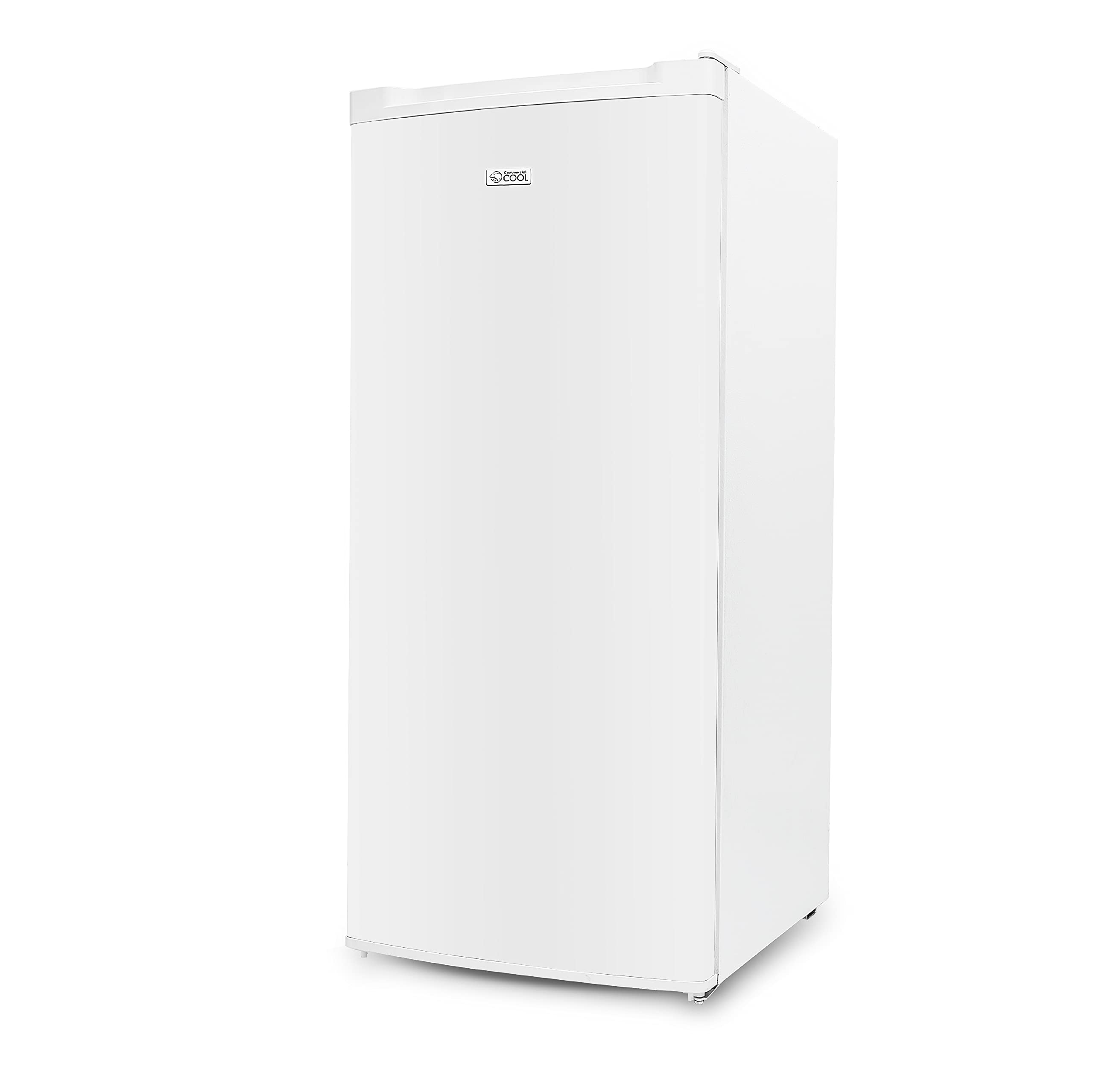 Commercial Cool 5.0 Cu. Ft. Upright Freezer, CCUL50W, White | 4 Fixed Freezer Sh