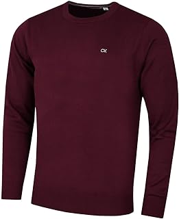 Calvin Klein Men's 2026 Soft Cotton Golf Crew Neck Sweater