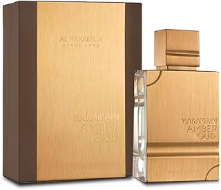 Al Haramain Amber Oud Arabic Long Lasting Perfume for Women &amp; Men, 2 oz | Long Lasting Cologne for Men &amp; Women with Bergamot, Green Notes, Melon, Pineapple &amp; Vanilla, Sweet Gift for Adults
