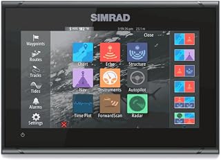 Simrad GO9 XSE 9’’ Multifunctional Display with 83/200 Transom Mount Transducer and C-MAP Discover Charts (Renewed)