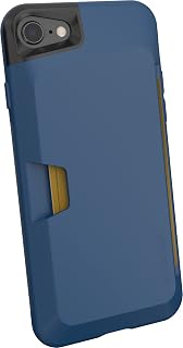 Smartish iPhone 7/8/SE (2020) Wallet Case - Wallet Slayer Vol. 1 [Slim + Protective + Grip] Credit Card Holder for Apple iPhone SE 2020 & iPhone 7/8 - [Silk] -Blues on The Green