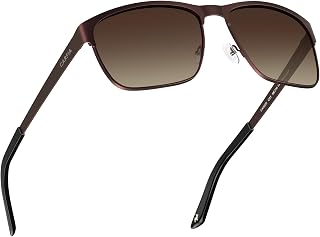 CARFIA Polarized Sunglasses for Men Spring Hinge Metal Frame CA5225