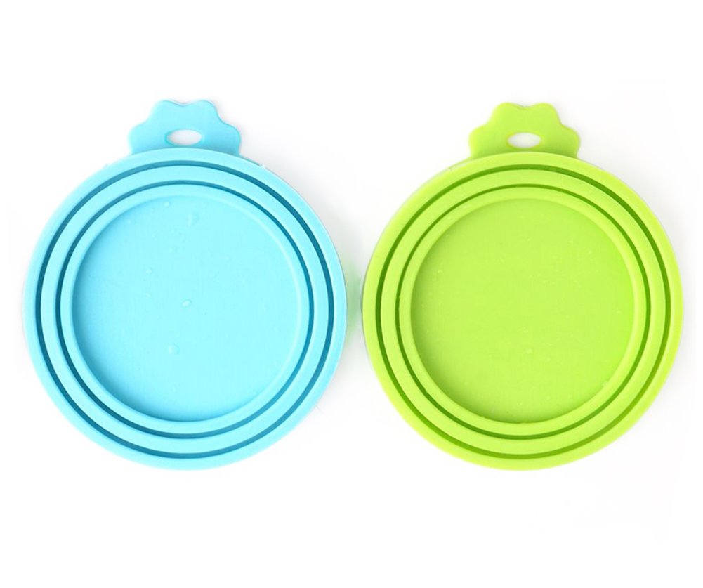 Comtim Pet Food Can Cover Silicone Can Lids for Dog and Cat Food(Universal Size,