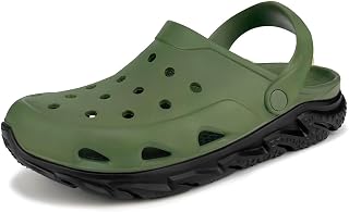 Scecocrs Unisex Garden Clogs with Arch Support, Non Slip Outdoor Slide Sandle, Slip on Mule