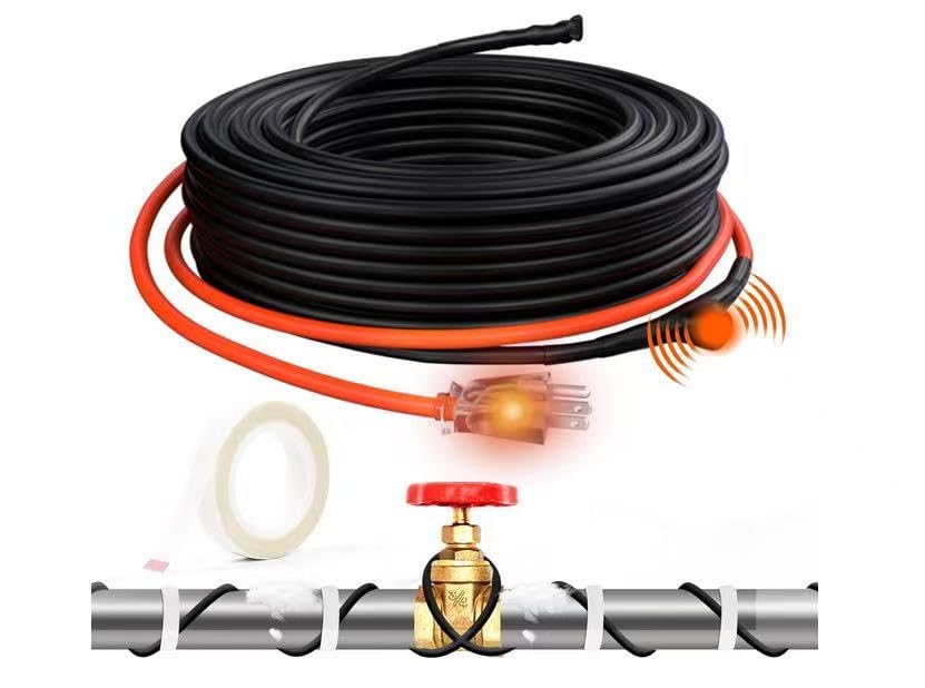 HEATIT 30ft Self-Regulating Pipe Heating Cable for Pipe Freeze Protection | Heat