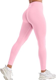 YEOREO Christiy Hidden Scrunch Butt Workout Leggings for Women Seamless High Rise V-Waistband 24" Impact Athletic Yoga Pants