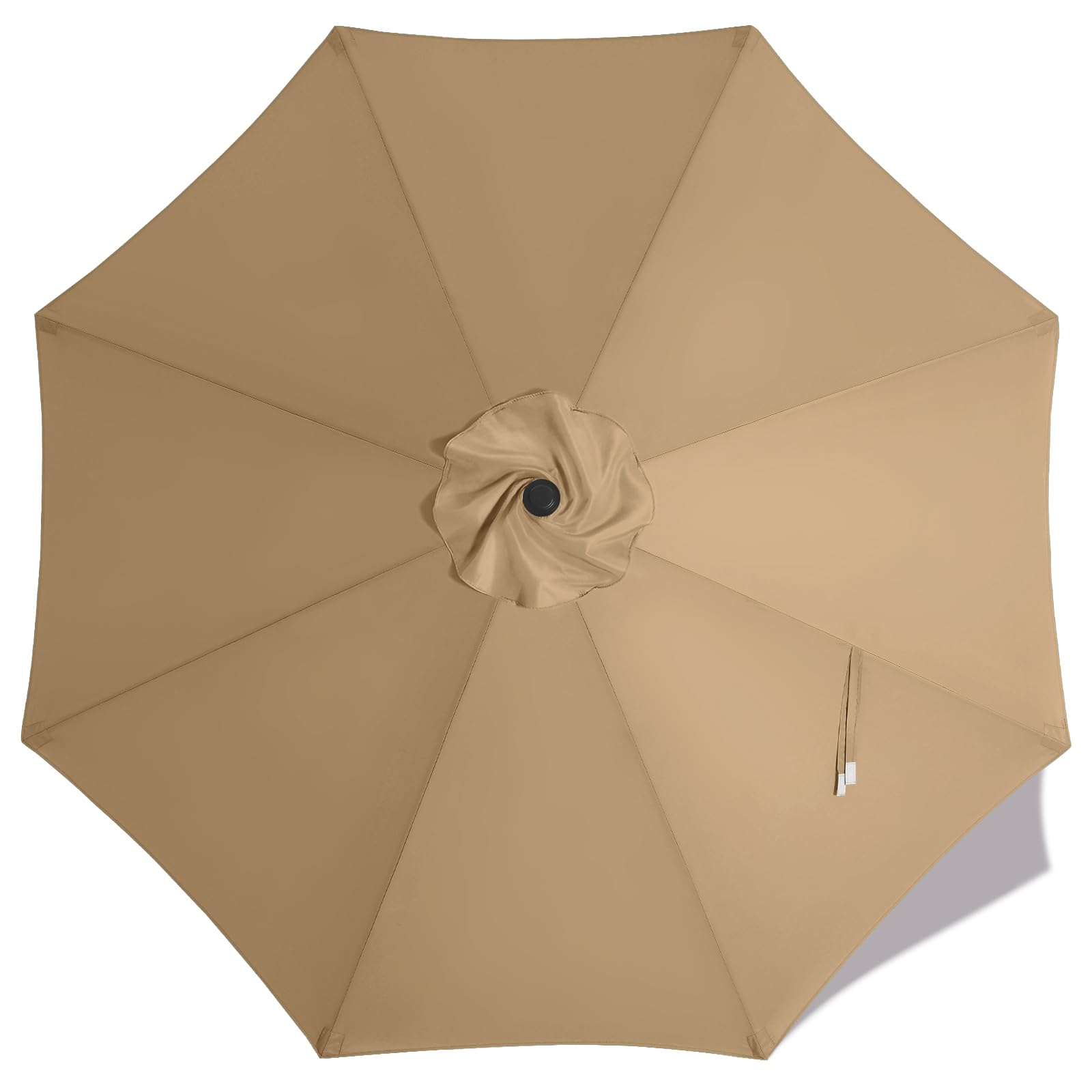 MASTERCANOPY 9ft Replacement Canopy for 8 Ribs - Khaki | Umbrella Cover, Vented 