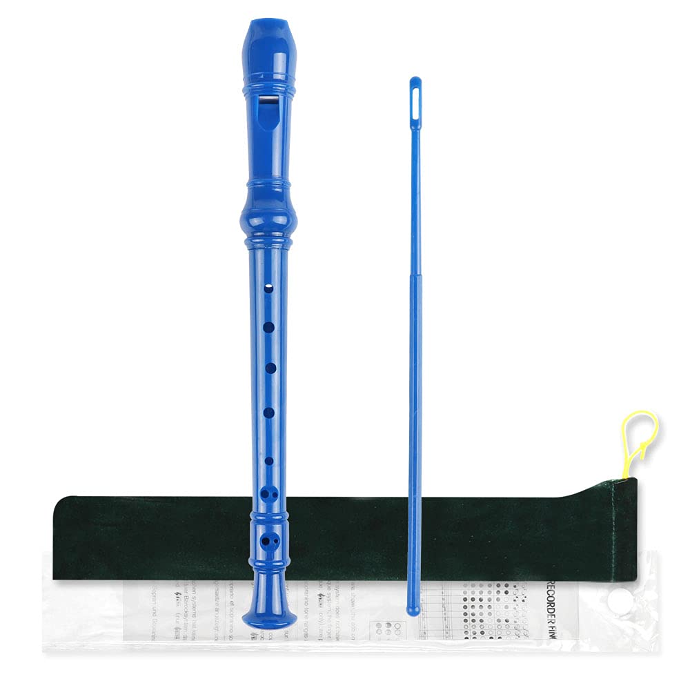 Mr.Power Soprano Recorder German Style C Key 8 Holes Easy Instrument for Beginne